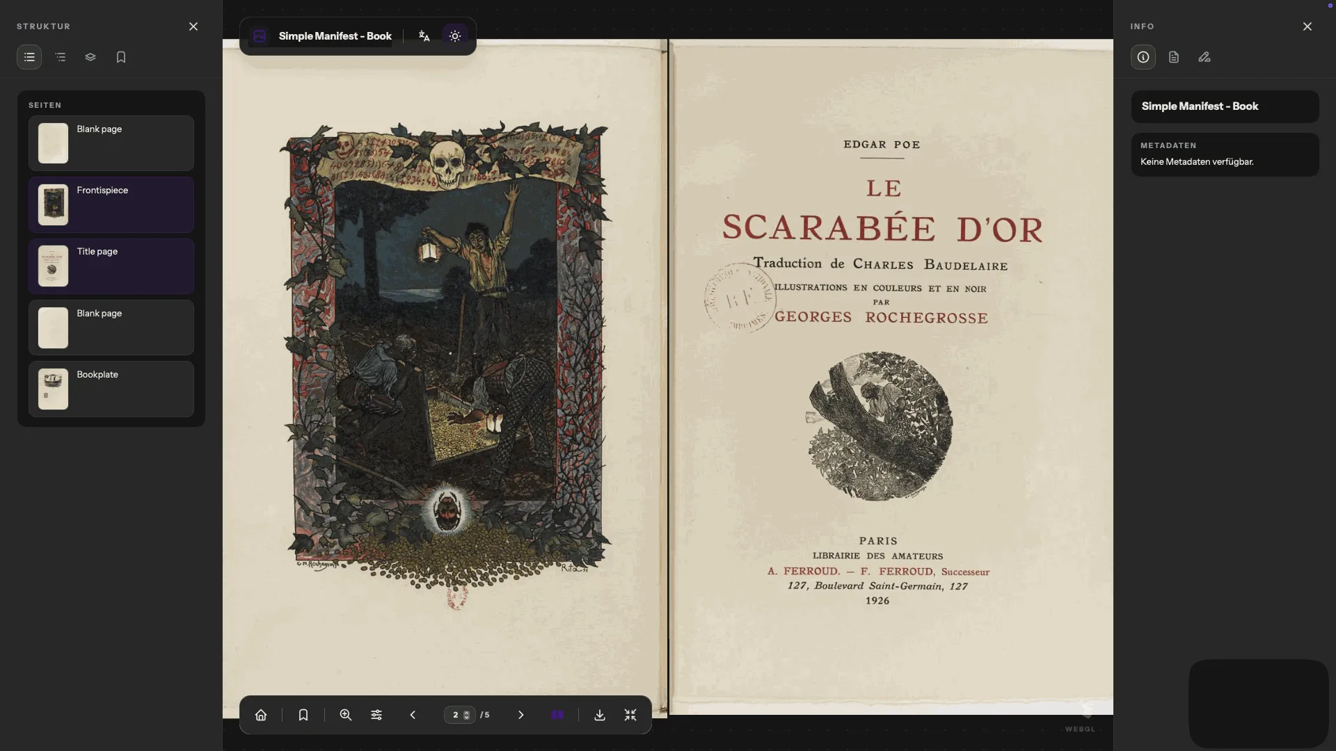 Mimir book mode in dark mode