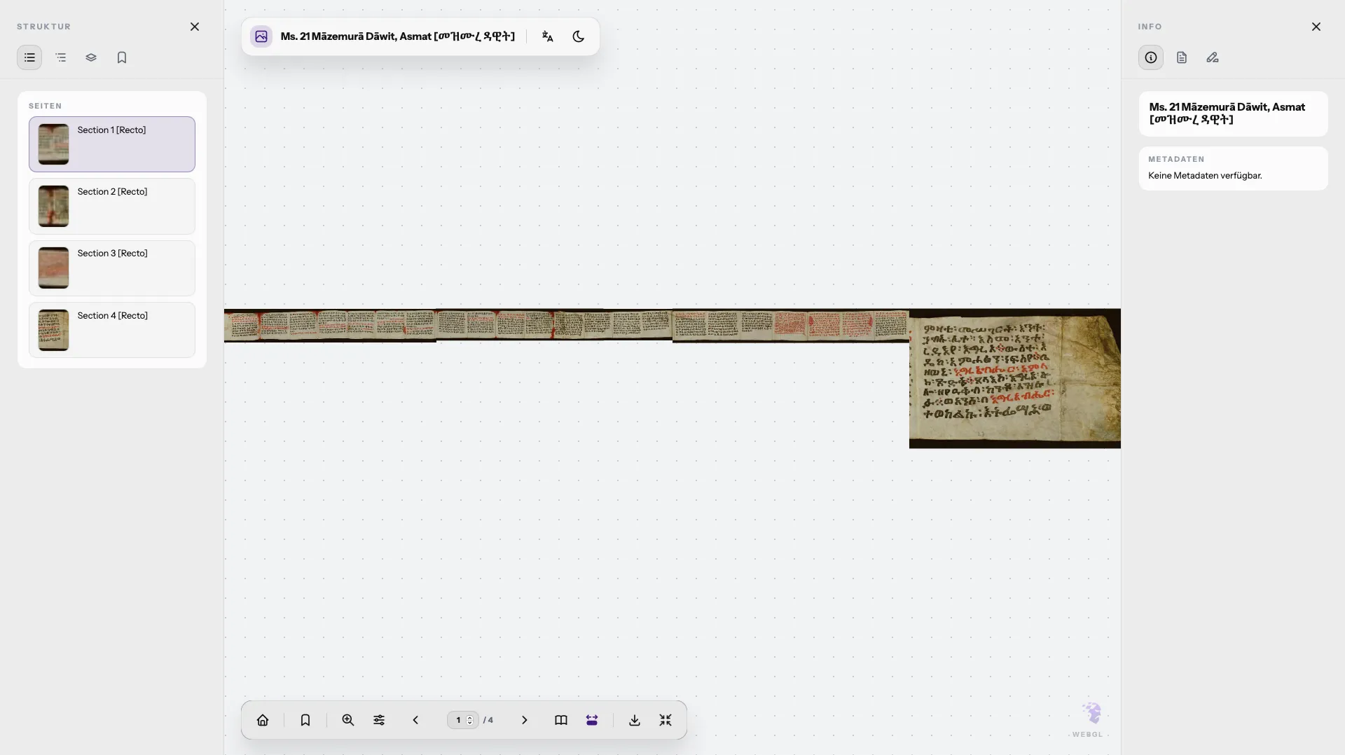 Mimir continuous reading mode in light mode